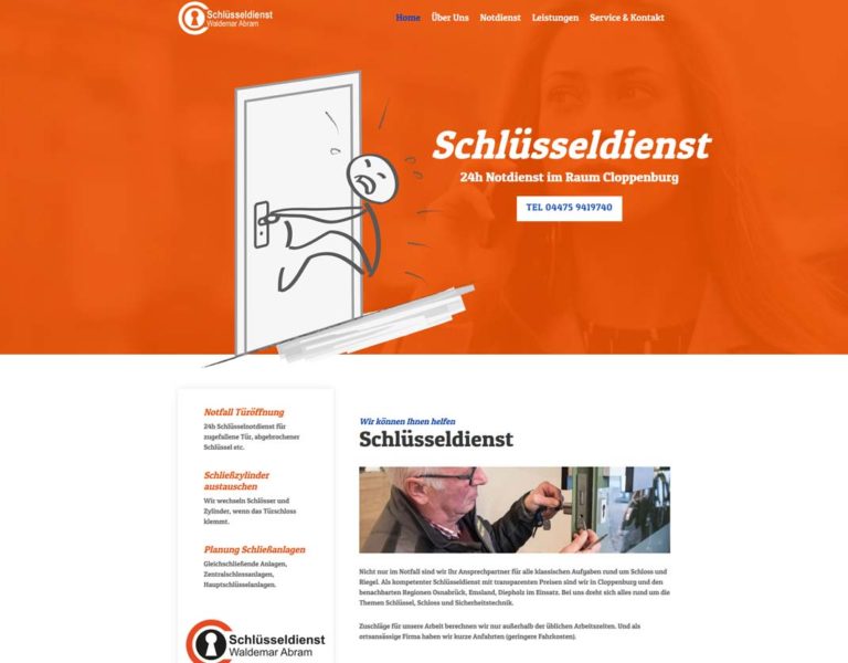 Website für Schlüsseldienst in Cloppenburg