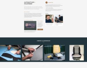 Website für Autosattlerei in Molbergen