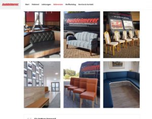 Website Polsterei Buddelmeyer Referenzen