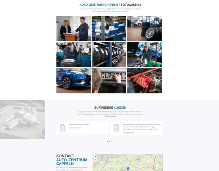 One-Pager Auto Zentrum Cappeln