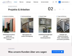 Website Screenshot Referenzen