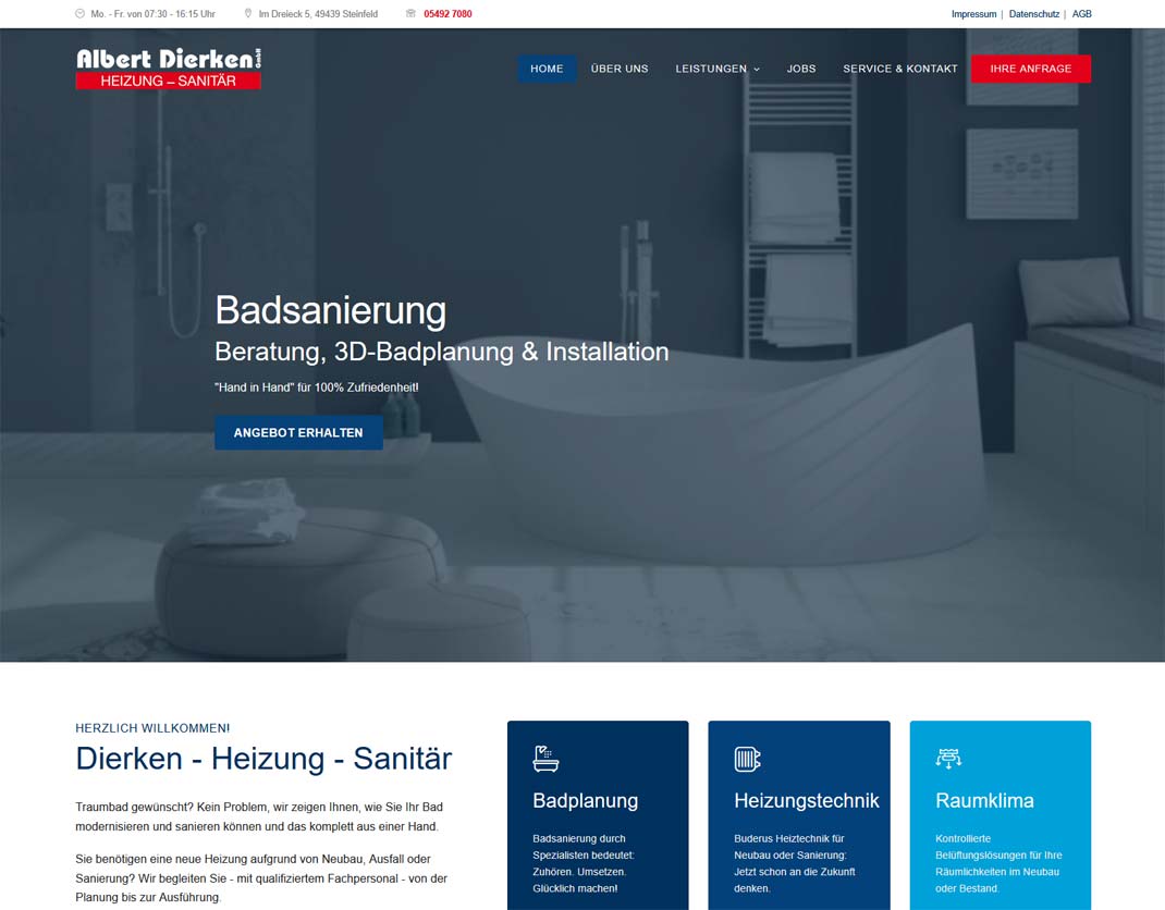 Startseite Heizung Sanitär