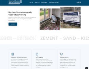 Screenshot Website Section