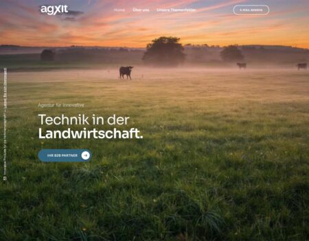 Startseite Website agxit GmbH & Co. KG