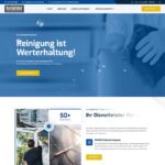 Screenshot der Startseite der Webseite der Kranki Gebäudereinigung
